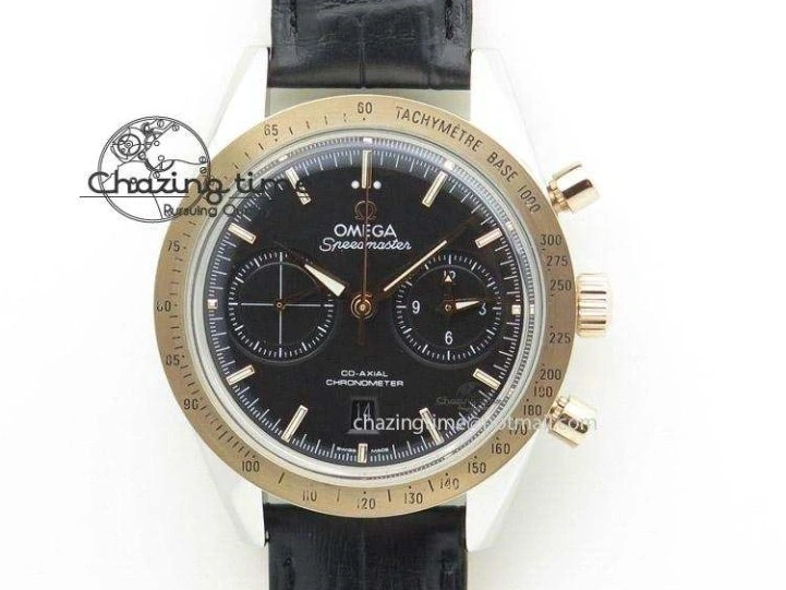 0208 Speedmaster ’57 Co-Axial OMF 1:1 Best Edition Black Dial A9300 (Free Leather Strap) Cozy 8137